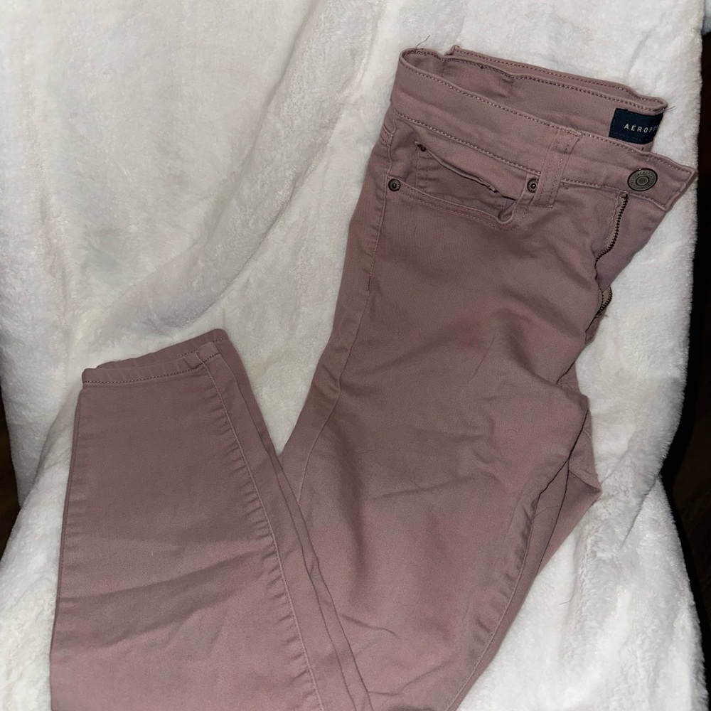 AEO Mauve Skinny Jeans